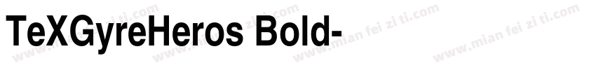 TeXGyreHeros Bold字体转换